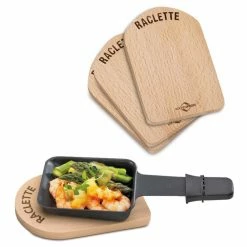 Küchenprofi GmbH & COKG Küchenprofi - Raclette Brettchen, Holz 4er Set