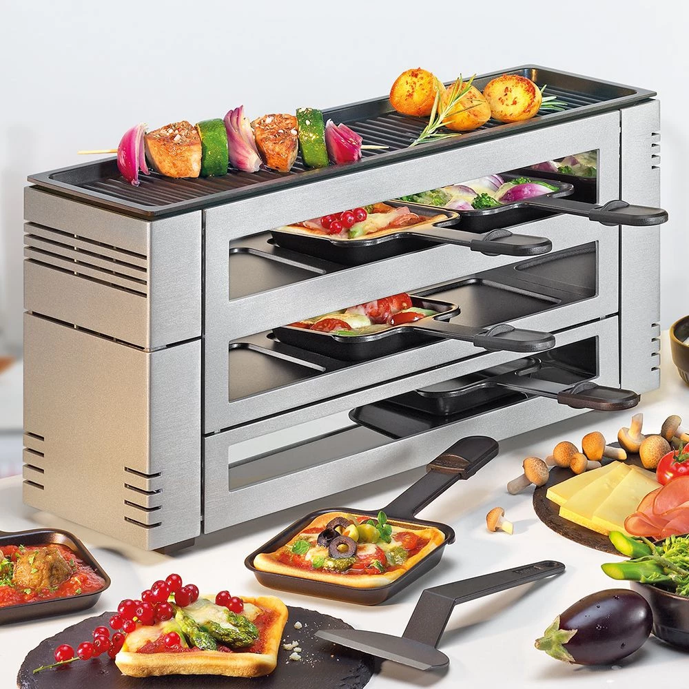 Spring International GmbH Spring - Pizza Raclette 6 - Silber 4 Spring International GmbH Spring - Pizza Raclette 6 - Silber – Bild 2