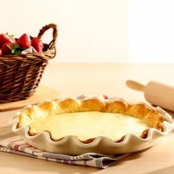 Emile Henry - Torten- / Quicheform 32 Cm -KitchenAid Verkäufe 18845 Pie Dish Wellenrand 4