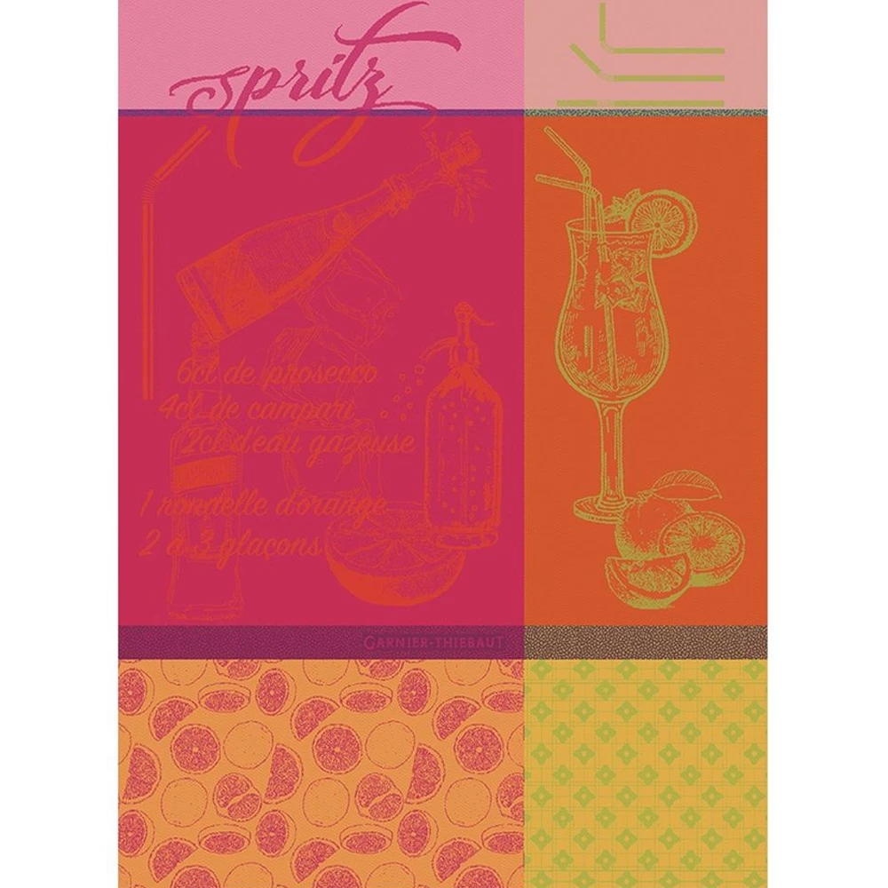 Garnier-Thiebaut Geschirrtuch - Spritz Rosso 3 Garnier-Thiebaut Geschirrtuch - Spritz Rosso