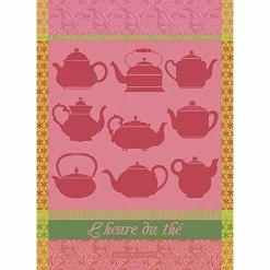 Garnier-Thiebaut Geschirrtuch - Heure Du The ROSE