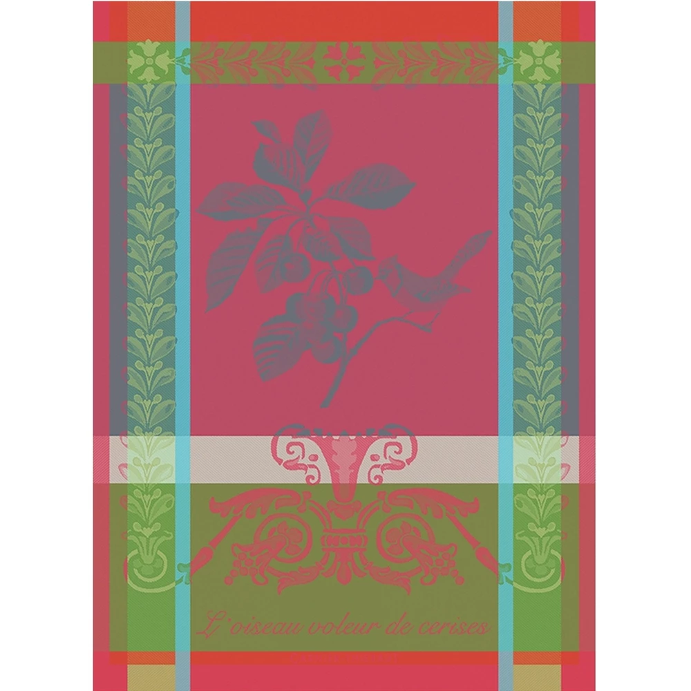 Garnier-Thiebaut Geschirrtuch - Voleur De Cerises ROSE 3 Garnier-Thiebaut Geschirrtuch - Voleur De Cerises ROSE