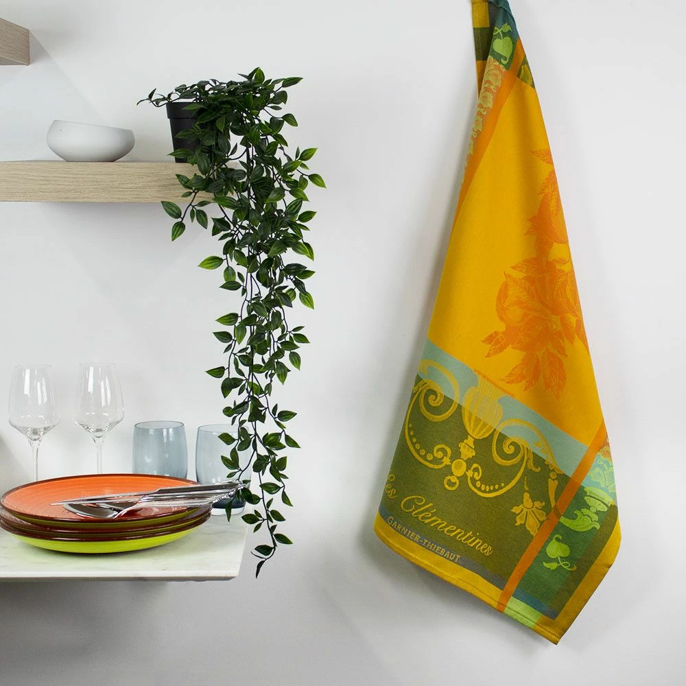 Garnier-Thiebaut Geschirrtuch - Clementines Les Safrani 4 Garnier-Thiebaut Geschirrtuch - Clementines Les Safrani – Bild 2