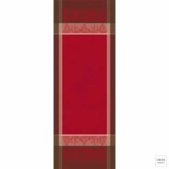 Garnier-Thiebaut Tischläufer - Couronne De Noel Rouge - GS