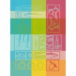 Garnier-Thiebaut Geschirrtuch - Poisson Grille ETE