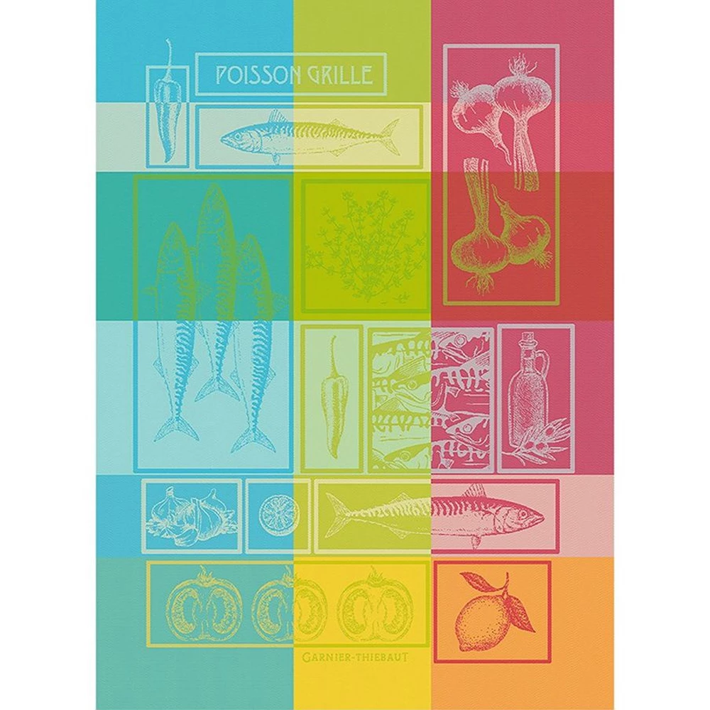 Garnier-Thiebaut Geschirrtuch - Poisson Grille ETE 3 Garnier-Thiebaut Geschirrtuch - Poisson Grille ETE