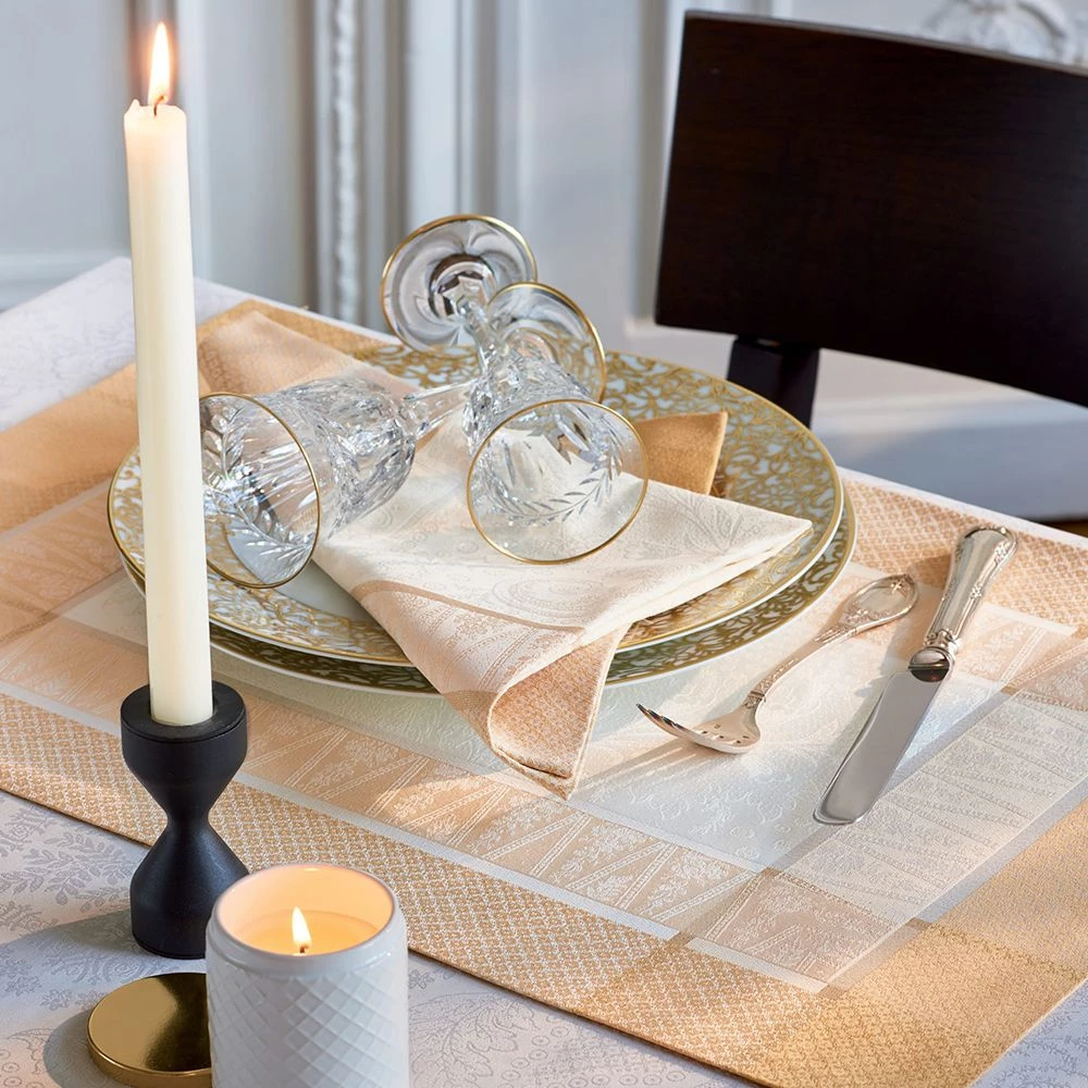 Garnier-Thiebaut Tischset - Persina Dore Or - GS 4 Garnier-Thiebaut Tischset - Persina Dore Or - GS – Bild 2