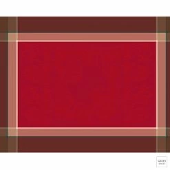 Garnier-Thiebaut Tischset - Couronne De Noel Rouge - GS